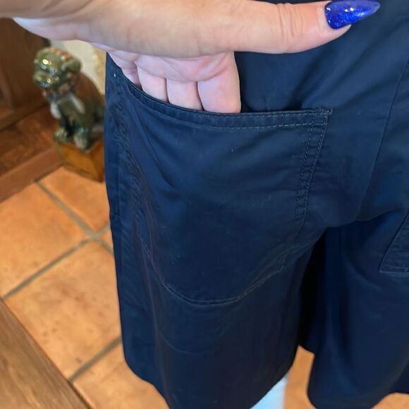 Theory Dark Navy Blue Wide Leg Culotte, 2! - Picture 6 of 9